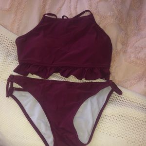 Plum cupshe bathing suit